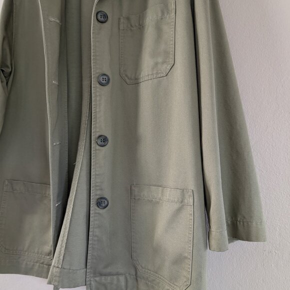 Women's Cotton Twill Chore Jacket in Olive Green - Size 14W - Workwear Jacket - Picture 5 of 15